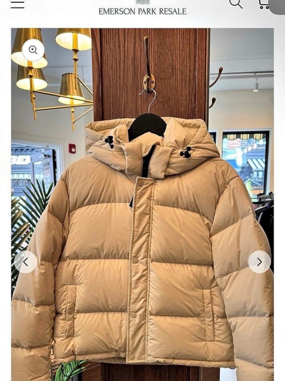 Super Puff Jacket in Beige